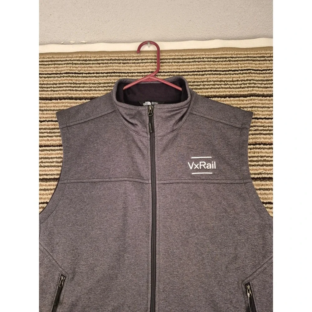 The North Face Mens Ridgewall Softshell Vest Grey Heather VxRail NF0A3LGZ XL NEW
